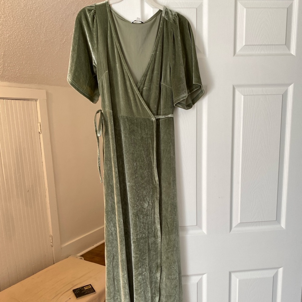 Baltic Born Meghan Velvet Wrap Dress Bridesmaid